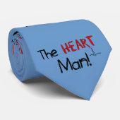 Kardiologen-Krawatte "der Herz-Mann " Krawatte (Gerollt)