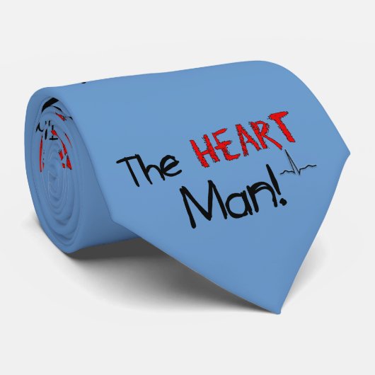 Kardiologen-Krawatte "der Herz-Mann " Krawatte (Gerollt)