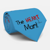 Kardiologen-Krawatte "der Herz-Mann " Krawatte (Gerollt)