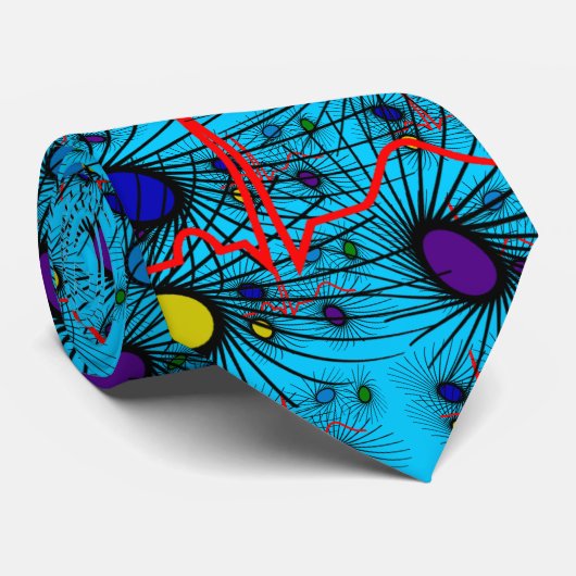 Kardiologen-Krawatte, schöner QRS Entwurf Krawatte (Gerollt)