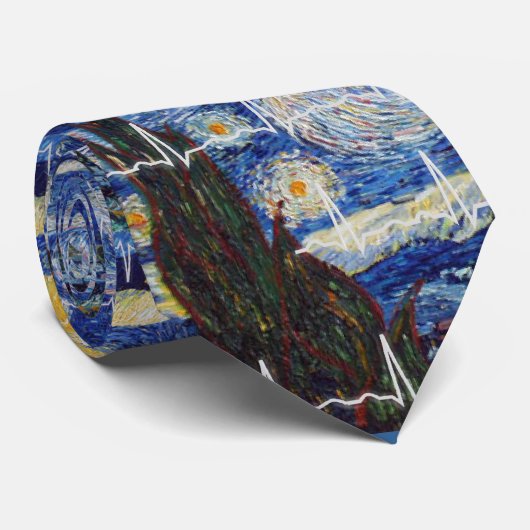 Kardiologen-Kunst-Krawatte durch Vincent van Gogh Krawatte (Gerollt)