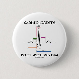 Kardiologen tun es mit Rhythmus (ECG/EKG) Button