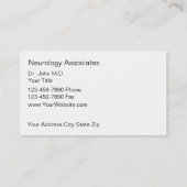 Kardiologen-Visitenkarten Visitenkarte (Rückseite)