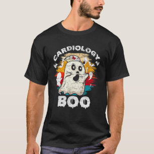 Kardiologie Boo Vintage Halloween Geist Krankensch T-Shirt