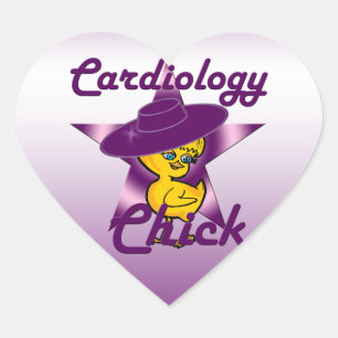 Kardiologie-Chick #9 Herz-Aufkleber