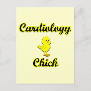 Kardiologie Chick Postkarte