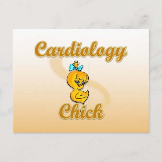 Kardiologie Chick Postkarte (Vorderseite)