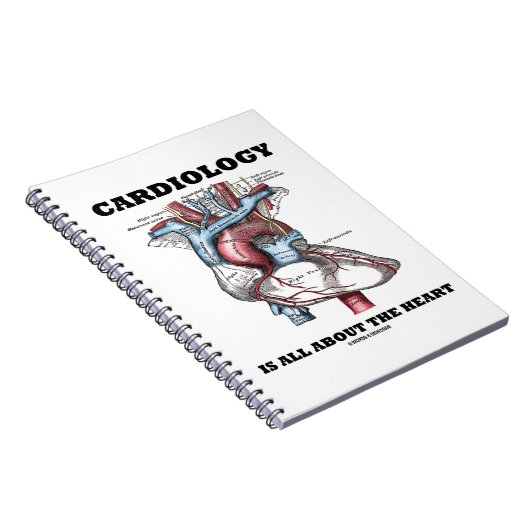 Kardiologie dreht sich alles um das Herz (anatomis Notizblock (Rechte Seite)