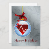 Kardiologie Feiertagskarte (Vorne/Hinten)