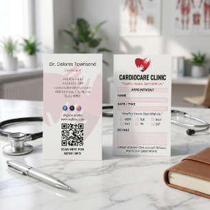 Kardiologie-Klinik-Geschäft Saubere Terminverein Visitenkarte