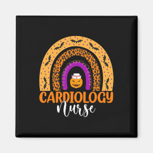 Kardiologie-Krankenschwester Leopard Regenbogen Ha Magnet