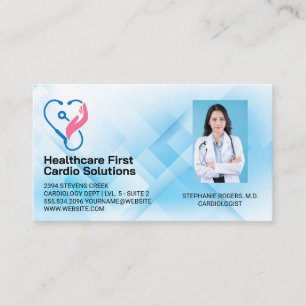 Kardiologie-Logo Medizin Arzt Visitenkarte