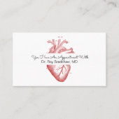 Kardiologie oder Kardiologe Terminkarte (Vorderseite)