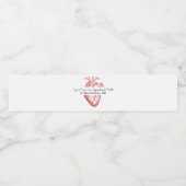 Kardiologie oder Kardiologe Wasserflaschenetikett (Einzelnes Label)