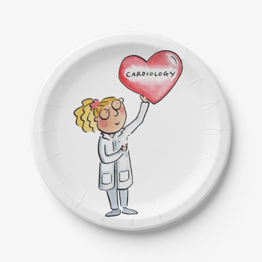 Kardiologie Pappteller (Vorderseite)