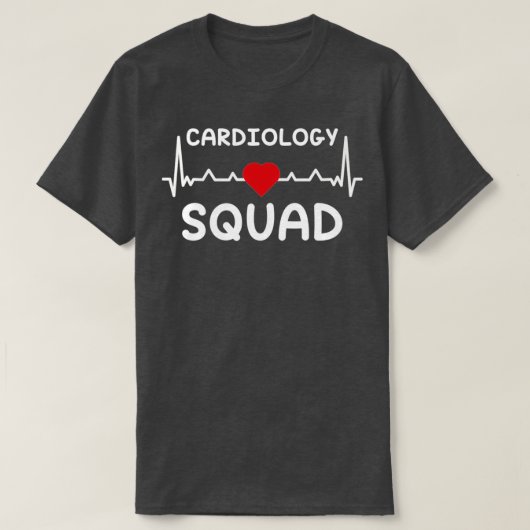 Kardiologie Squad Herzkrankenkrankheit Herz T-Shirt (Design vorne)