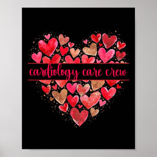 Kardiologie-Versorgungsteam Herz Valentinstag Cvic Poster