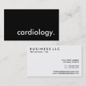 Kardiologie. Visitenkarte (Vorne/Hinten)
