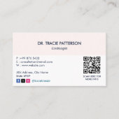 Kardiologieklinik | Saubere Ernennung Visitenkarte (Vorderseite)