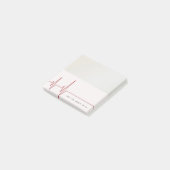 Kardiologin Physical Business Card Post-it Klebezettel (angewinkelt)