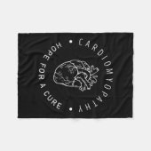 Kardiomyopathie - Hoffnung auf Heilung Fleecedecke (Vorderseite (Horizontal))