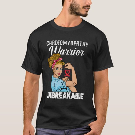 Kardiomyopathie Warrior unzerbrechlich T-Shirt (Vorderseite)