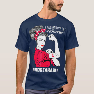 Kardiomyopathie Warrior Unzerbrechliches Bewusstse T-Shirt