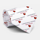 Kardiothorakone haben Herzengitter Krawatte (Gerollt)