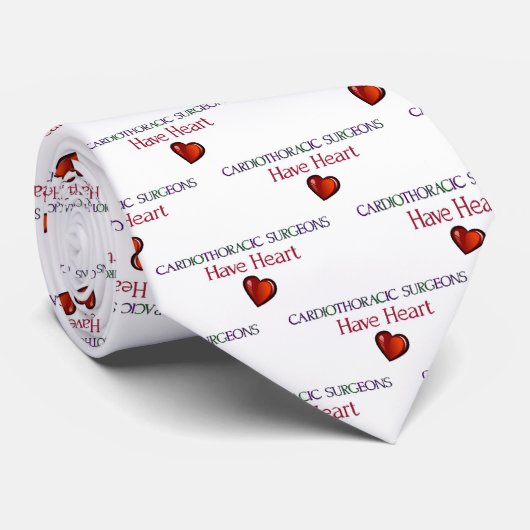 Kardiothorakone haben Herzengitter Krawatte (Gerollt)