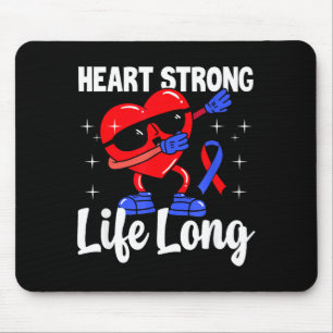 Kardiovaskuläre Unterstützung Tragen Sie Rot Herzg Mousepad