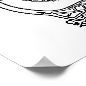 Kardiovaskuläres medizinisches Diagramm Poster (Ecke)