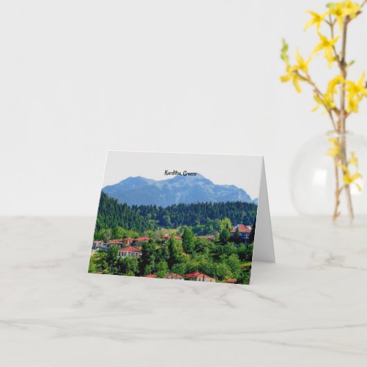 Karditsa, Griechenland, landschaftliche Landschaft Karte (Gelbe Blume)