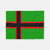 Karelia-Nationalflagge Fleecedecke (Vorderseite (Horizontal))