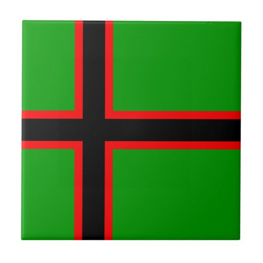 Karelia-Nationalflagge Fliese (Vorderseite)