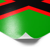 Karelia-Nationalflagge Fotodruck (Ecke)