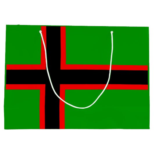 Karelia-Nationalflagge Große Geschenktüte (Rückseite)