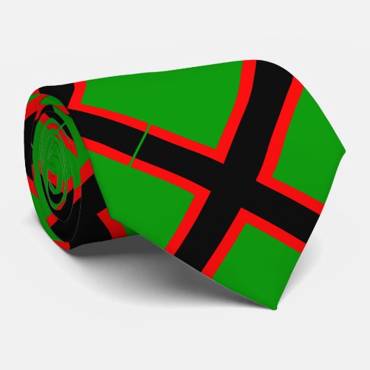 Karelia-Nationalflagge Krawatte (Gerollt)