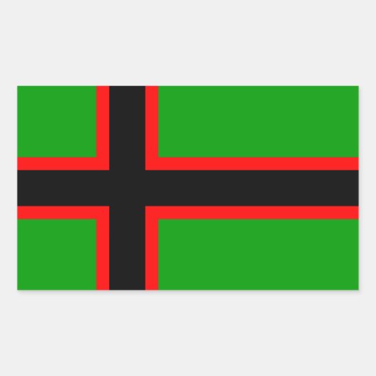 Karelia-Nationalflagge Rechteckiger Aufkleber (Vorderseite)
