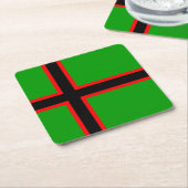 Karelia-Nationalflagge Rechteckiger Pappuntersetzer (angewinkelt)