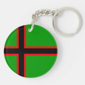 Karelia-Nationalflagge Schlüsselanhänger (Rückseite)