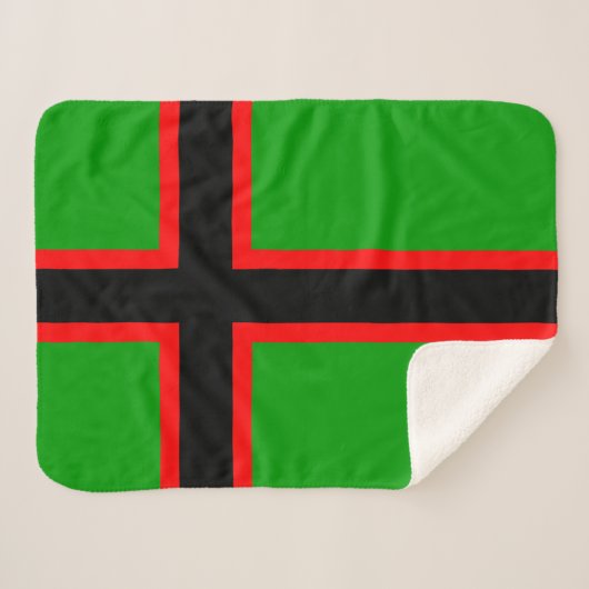 Karelia-Nationalflagge Sherpadecke (Vorderseite (Horizontal))
