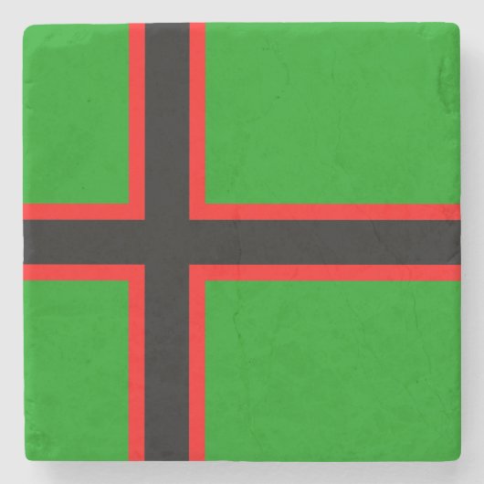 Karelia-Nationalflagge Steinuntersetzer (Vorderseite)