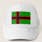 Karelia-Nationalflagge Truckerkappe (Vorderseite)