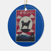 Karelian Bar Japanischer Design Kawaii Dog Mama Va Keramik Ornament (Links)