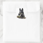 Karelian Bärenhundsticker Quadratischer Aufkleber (Tasche)