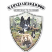 Karelian Bear Dog Aufkleber (Vorderseite)