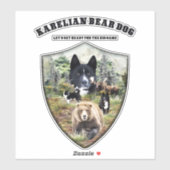 Karelian Bear Dog Aufkleber (Blatt)