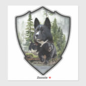 Karelian Bear Dog Aufkleber (Blatt)