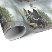 Karelian Bear Dog Geschenkpapier (Rolleneckpunkt)