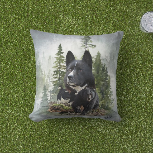 Karelian Bear Dog Kissen (Golfball-Marker)